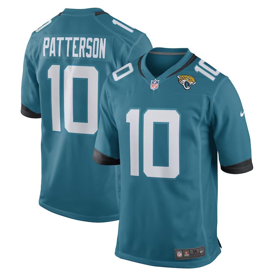 Men Jacksonville Jaguars 10 Riley Patterson Nike Teal Game Player NFL Jersey
